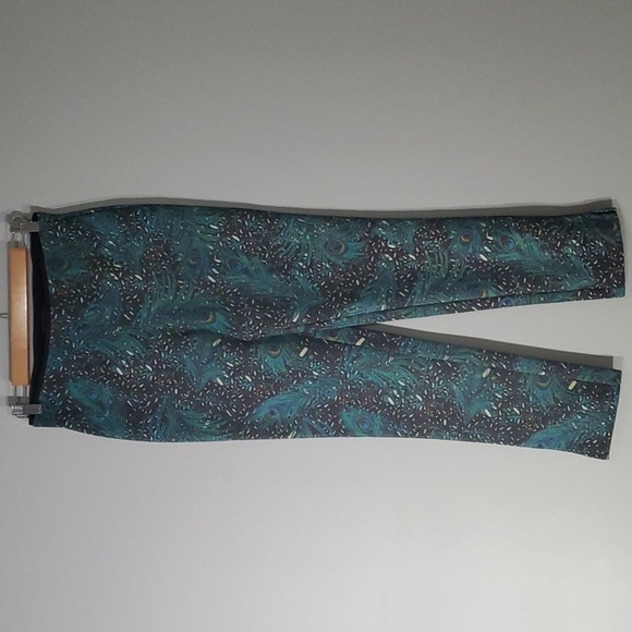 Rara Avis pants womens size 6 green blue peacock artsy pull-on leggings … - Picture 1 of 11